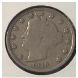 1910 LIBERTY V-NICKEL ***ALMOST FULL LIBERTY***VG+