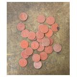(26 COUNT)"RED" ONE OPA TOKEN