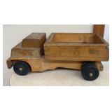 WOODEN TOY TRUCK-APPROX. 22ï¿½ LONG/CHECK IT OUT