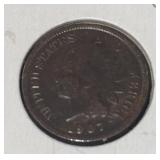 1907 INDIAN HEAD CENT (VG)