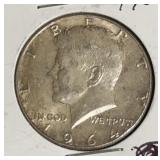 1964 KENNEDY HALF DOLLAR (90% SILVER)