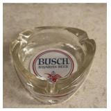 GLASS ASHTRAY-"BUSCH" BEER