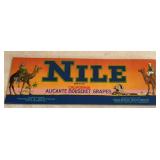 (50 COUNT) VINTAGE "CRATE" LABEL-"NILE"