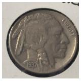 1937 BUFFALO NICKEL (VG+)