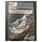 (BAG OF 25) "REJECT" WHEAT BACK CENTS (1915 & UP)