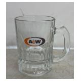 "A&W" GLASS MUG-APPROX. 4ï¿½