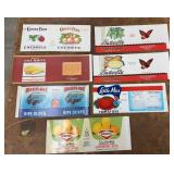 (7)VINTAGE CAN LABELS-ASSORTED