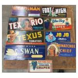 (9)VINTAGE CRATE LABELS-ASSORTED
