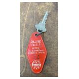 "MOTEL" KEY FROM THE PAST-GREENCASTLE, INDIANA