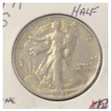 1941-S WALKING LIBERTY HALF DOLLAR (90% SILVER)(F)