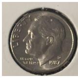 1987-D ROOSEVELT DIME (UNCIRCULATED)