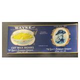 (5 COUNT) VINTAGE CAN LABEL-"WAYNE" WAX BEANS