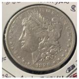1880 MORGA DOLLAR (90% SILVER) (VF)