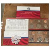 "1987-P&D" UNCIRCULATED "UNITED STATES MINT SET"