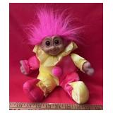"TROLL" COLLECTOR DOLL-APPROX. 14" TALL/PINK