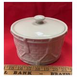 LONGABERGER POTTERY-JAR W/LID