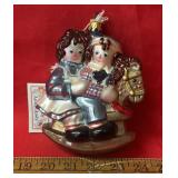 GLASS ORNAMENT-"RAGGEDY ANN"