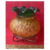 VINTAGE GLASS LAMP PART-CHECK OUT THE PIC