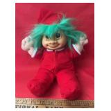 "TROLL" COLLECTOR DOLL-APPROX. 14" TALL/GREEN