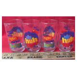 (4)GLASS TUMBLERS-CHECK OUT THE PIC