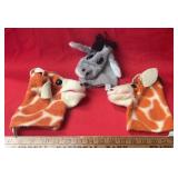 (2+1)HAND PUPPETS-CHECK OUT THE PIC