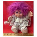 "TROLL" COLLECTOR DOLL-APPROX. 14" TALL/PURPLE