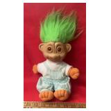 "TROLL" COLLECTOR DOLL-APPROX. 14" TALL/GREEN