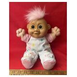 "TROLL" COLLECTOR DOLL-APPROX. 14" TALL/PINK