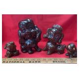 COLLECTIBLE DOG FIGURES-CHECK OUT THE PIC