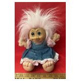 "TROLL" COLLECTOR DOLL-APPROX. 14" TALL/PINK