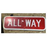 FEDERAL/STATE REGULATORY SIGN-"ALL WAY"