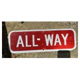 FEDERAL/STATE REGULATORY SIGN-"ALL WAY"