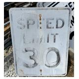 FEDERAL/STATE REGULATORY SIGN-SPEED LIMIT 30 MPH