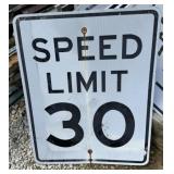 FEDERAL/STATE REGULATORY SIGN-SPEED LIMIT 30 MPH