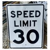 FEDERAL/STATE REGULATORY SIGN-SPEED LIMIT 30 MPH