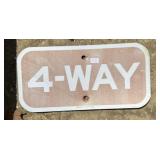FEDERAL/STATE REGULATORY SIGN-"4~WAY"