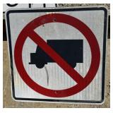 FEDERAL/STATE REGULATORY SIGN-"NO TRUCKS"