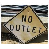 FEDERAL/STATE REGULATORY SIGN-"NO OUTLET"
