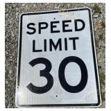 FEDERAL/STATE REGULATORY SIGN-SPEED LIMIT 30 MPH