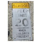 FEDERAL/STATE REGULATORY SIGN-"SPEED LIMIT/SCHOOL"