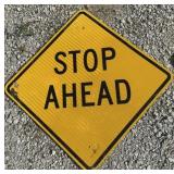 FEDERAL/STATE REGULATORY SIGN-"STOP AHEAD"