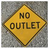 FEDERAL/STATE REGULATORY SIGN-"NO OUTLET"