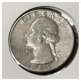 1964 WASHINGTON QUARTER (90% SILVER)