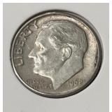 1962-D ROOSEVELT DIME (90% SILVER)
