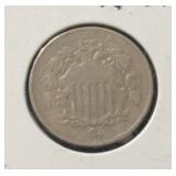 1868 SHIELD NICKEL ***NO RAYS*** (VG)