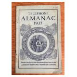 "TELEPHONE ALMANAC PUBLICATION-DATED "1937"