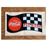 COLLECTIBLE STICKER-"COCA~COLA" PIT STOP