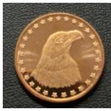 (1-OUNCE) "COPPER" ROUND ***EAGLE***