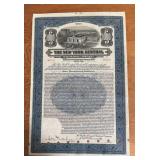 RAILROAD STOCK CERTIFICATE-"NEW YORK CENTRAL"