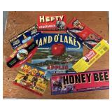(8)VINTAGE CRATE LABELS-ASSORTED